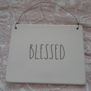 SOLD!!!Rae Dunn blessed sign
